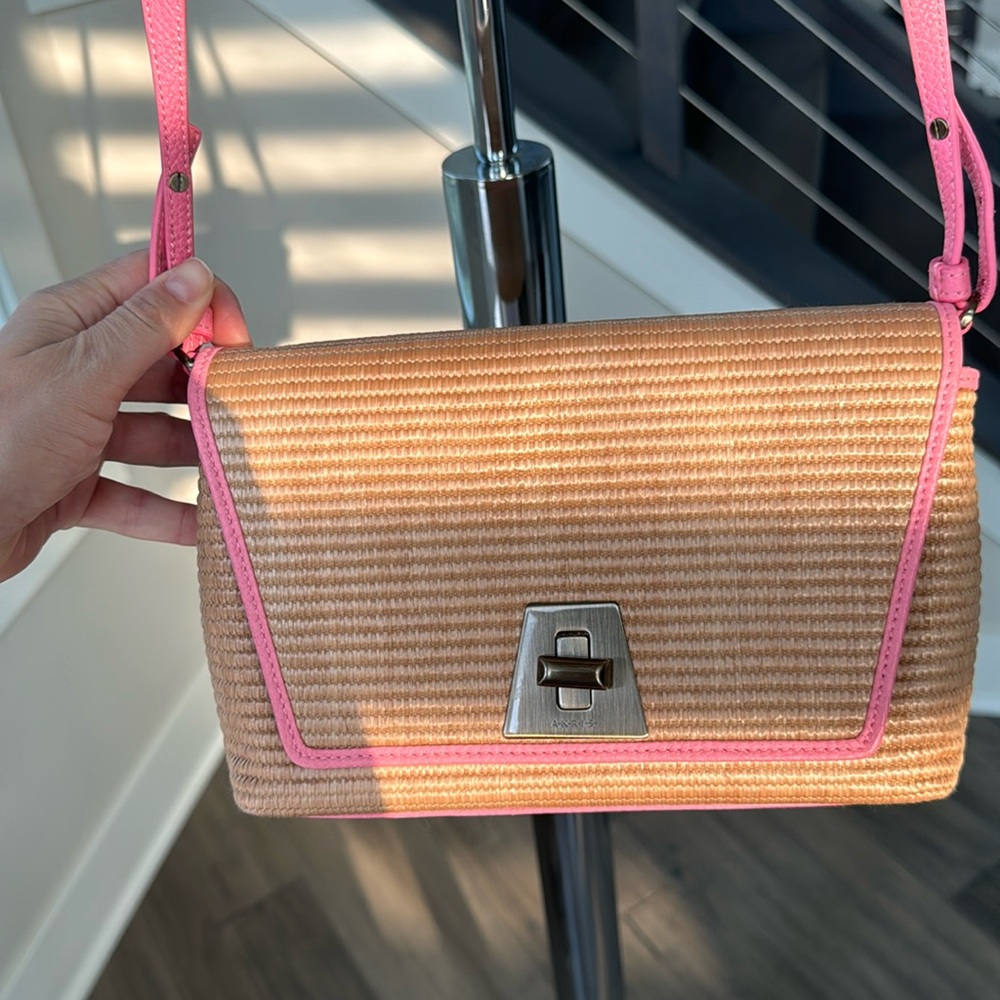Akris Anouk raffia handbag